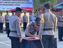 Polres Haltim Gelar Sertijab 6 Personil Perwira