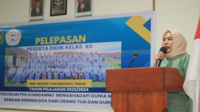 Gelar Pelepasan 61 Siswa, Ini Harapan Kepsek SMKN 1 HALTIM