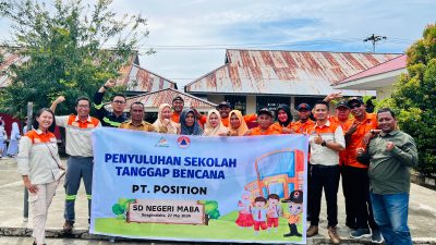 PT Position Gandeng BPBD Haltim Gelar Sosialisasi dan Simulasi Kebencanaan Di Sekolah Dasar