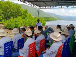 Resmi Buka Kegiatan Penanaman Mangrove Bersama KTT, Camat Kota Maba Apresiasi PT Position