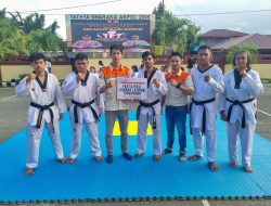 PT Position Site Kota Maba Serahkan Bantuan Alat Olahraga Kepada Taekwondo BTF Haltim