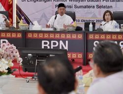 Tekankan Layanan Pertanahan yang Adaptif bagi Generasi Muda, Menteri Nusron Pembinaan di Kanwil BPN Provinsi Sumsel