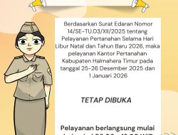 Pengumuman Layanan Pertanahan Tetap Di Buka Selama Masa Libur Natal dan Tahun Baru 2026