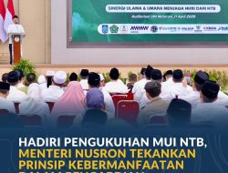 Hadiri Pengukuhan MUI NTB, Menteri Nusron Tekankan Prinsip Kebermanfaatan dalam Pengabdian