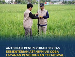 Antisipasi Penumpukan Berkas, Kementerian ATR/BPN Uji Coba Layanan Pengukuran Terjadwal di 38 Kantor Pertanahan
