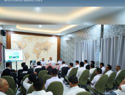 Tingkatkan Kinerja Pegawai, Kantor Pertanahan Kabupaten Halmahera Timur Terima Pembinaan dari Kanwil BPN Provinsi Maluku Utara