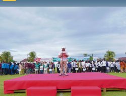 Kantor Pertanahan Kabupaten Halmahera Timur turut hadir dalam Peringatan Hari Ulang Tahun Kabupaten Halmahera Timur ke-23 yang diselenggarakan di Lapangan Jikomobon