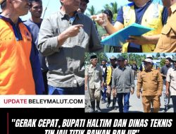 Gerak Cepat, Bupati Haltim dan Dinas Teknis Tinjau Titik Rawan Banjir