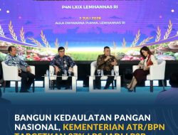 Bangun Kedaulatan Pangan Nasional, Kementerian ATR/BPN Targetkan 87% LBS Jadi LP2B