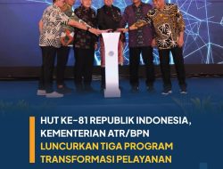 HUT ke-81 Republik Indonesia, Kementerian ATR/BPN Luncurkan Tiga Program Transformasi Pelayanan