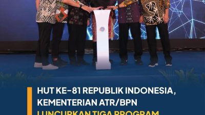 HUT ke-81 Republik Indonesia, Kementerian ATR/BPN Luncurkan Tiga Program Transformasi Pelayanan