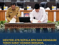 Menteri ATR/Kepala BPN dan Mendagri Teken Surat Edaran Bersama, Verifikasi BPHTB Dipercepat Jadi 3 Hari