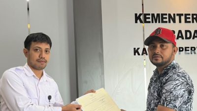 Perkuat Kepastian Hukum Kepemilikan Tanah, Kantah Halmahera Timur Laksanakan Penyerahan Sertipikat Permohonan Pertama Kali