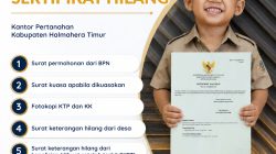Pahami Persyaratannya, Kantah Halmahera Timur Sediakan Informasi Permohonan Sertipikat Hilang