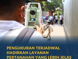 Pengukuran Terjadwal Hadirkan Layanan Pertanahan yang Lebih Jelas bagi Masyarakat